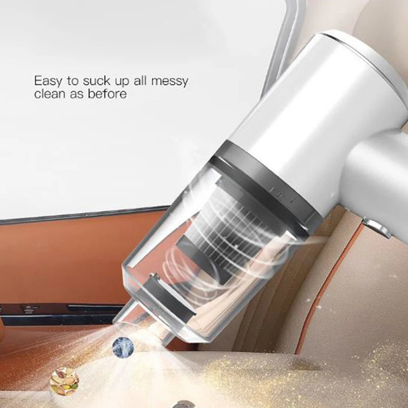 Портативный мини автомобильный пылесос беспроводной влажный сухой ручной