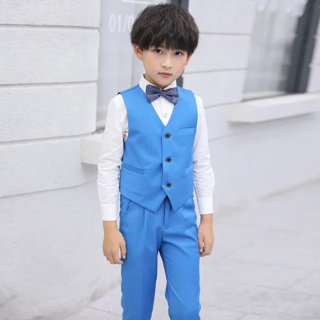 Жилет детский для мальчиков 4 шт. (жилет рубашка брюки галстук) | Детская одежда и