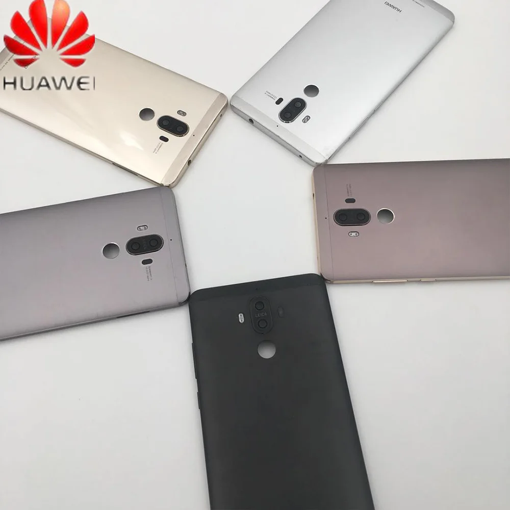Оригинальная Крышка батарейного отсека для Huawei Mate 9 Боковая кнопка + объектив