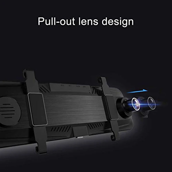 10 inch Dash Cam Car Dvr Stream Media Dual Lens Mirror Full Press Screen Hdr Reversing Backup Camera Kit Front And Rear View | Электроника