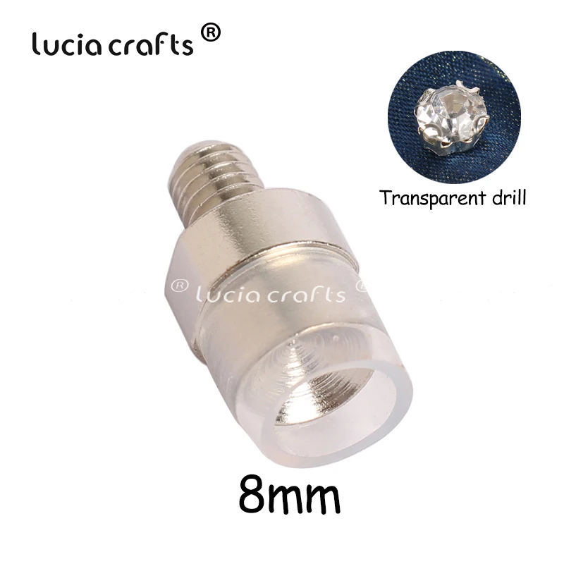 S8 Semicircle 1pcs 1 шт/100 шт/500 шт 4 мм/5 мм/6 мм/8 мм/10 мм/12 мм гайка сопло заклепки четыре когтя для прибивания бусин Бисероплетение машины аксессуары J0243 - Цвет: S8 Semicircle 1pcs