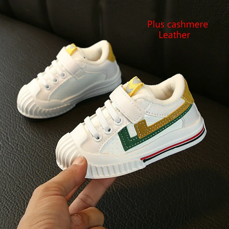 Кроссовки детские из дышащей сетчатой кожи с плюшевой подкладкой | Детская