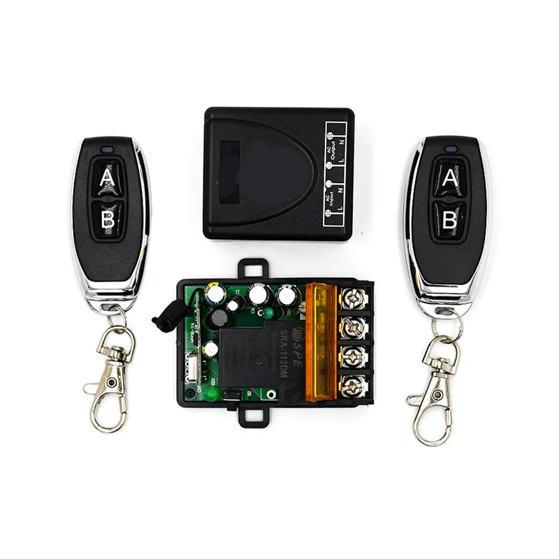 433 МГц RF реле беспроводной пульт дистанционного управления Модуль приемника AC 220