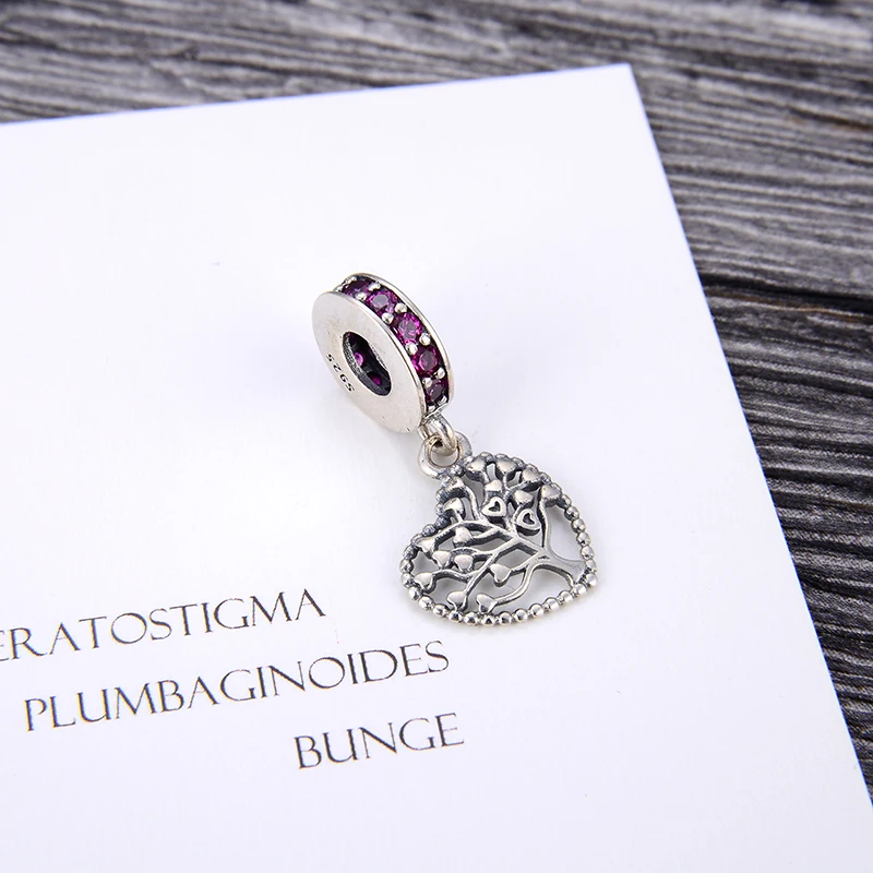 Синие циркониевые бусины из стерлингового серебра 925 пробы модные Fne подходят к