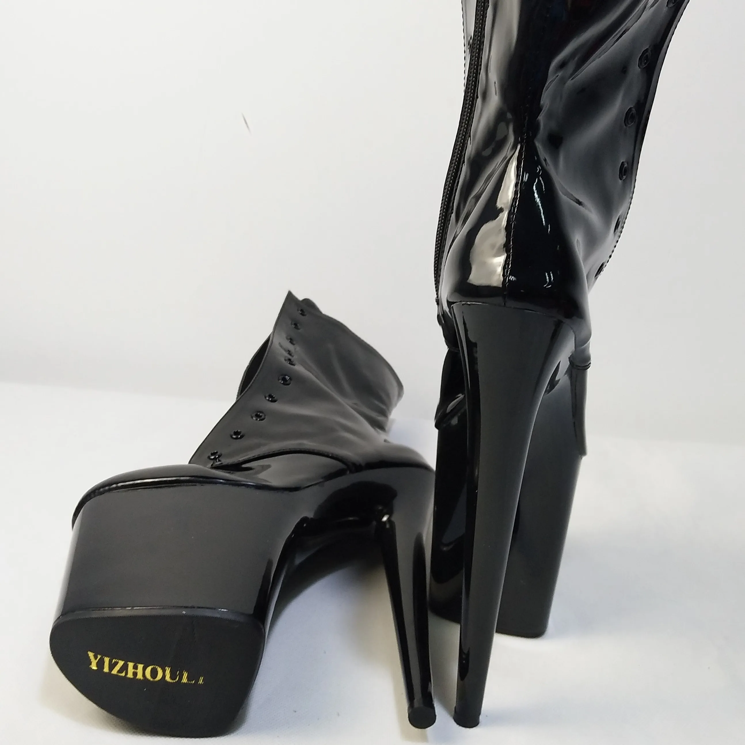 ankle boot sexy high heels for knightswomen, a pair of autumn and winter 15-20cm platform shoes for women, stage show Boots