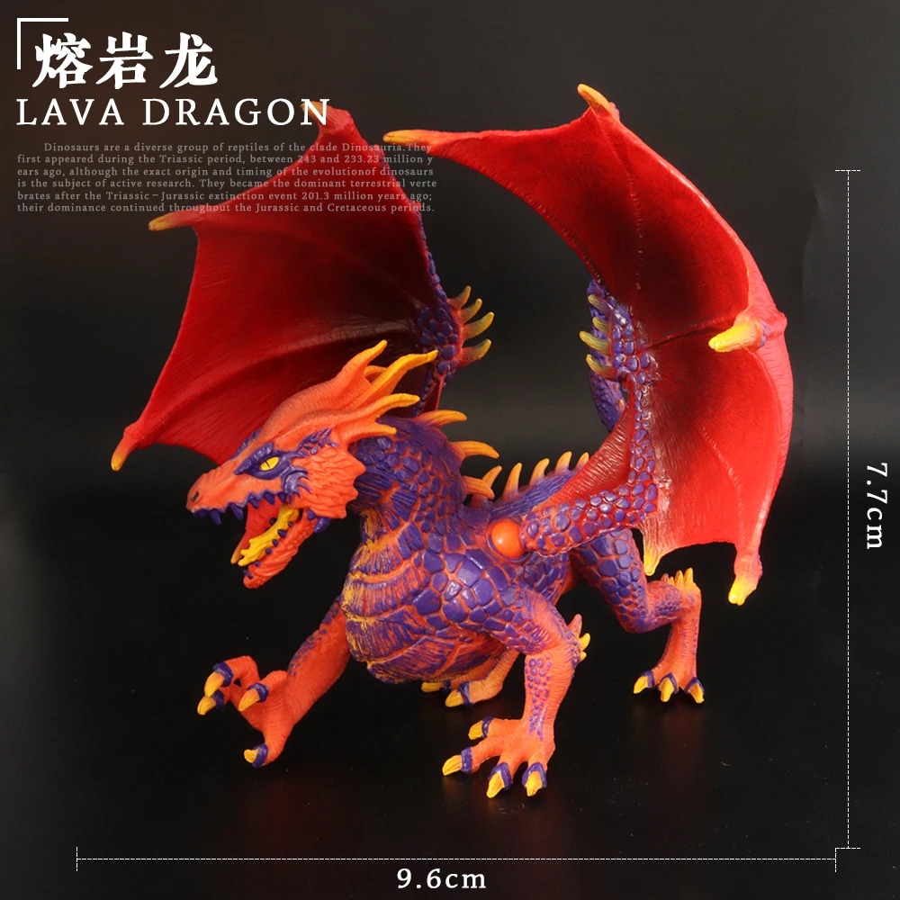 

Фигурки героев из ПВХ реалистичные фигурки животных, фигурки героев мультфильма «Лава дракон» для обучения детей, подарок, оригинал