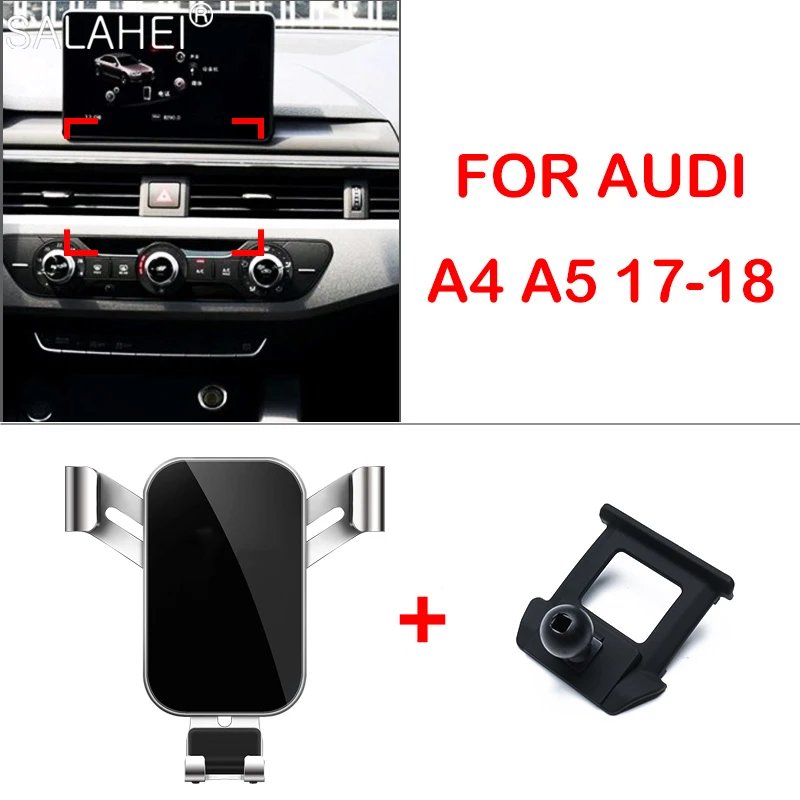 Мобильный телефон держатель для Audi A4 2017 2018 регулируемое крепление