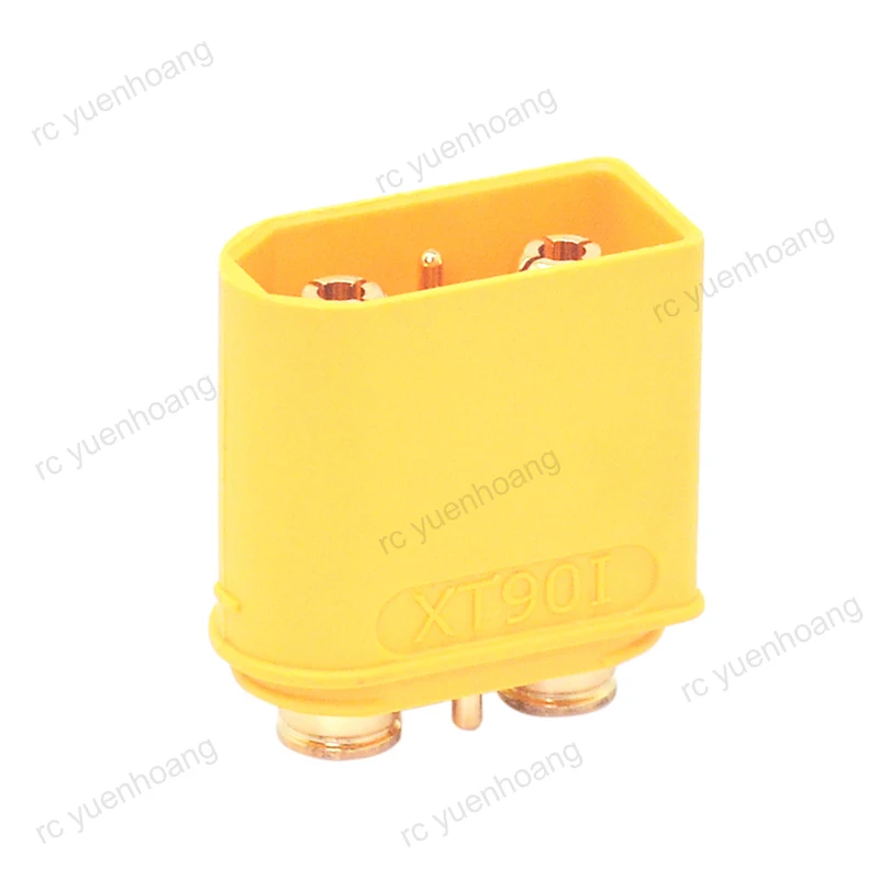 

5PCS Amass XT90(2+2)PB-M Bullet Plug PCB Board Connector with Dual Signal Pin Gold-plated Connecting Parts for RC UAV Battery