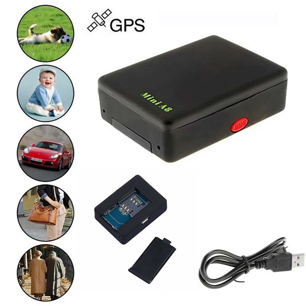 GPS-трекер Vehemo Mini для автомобилей трекер с GPS/GPRS/A8 местоположение ребенка |