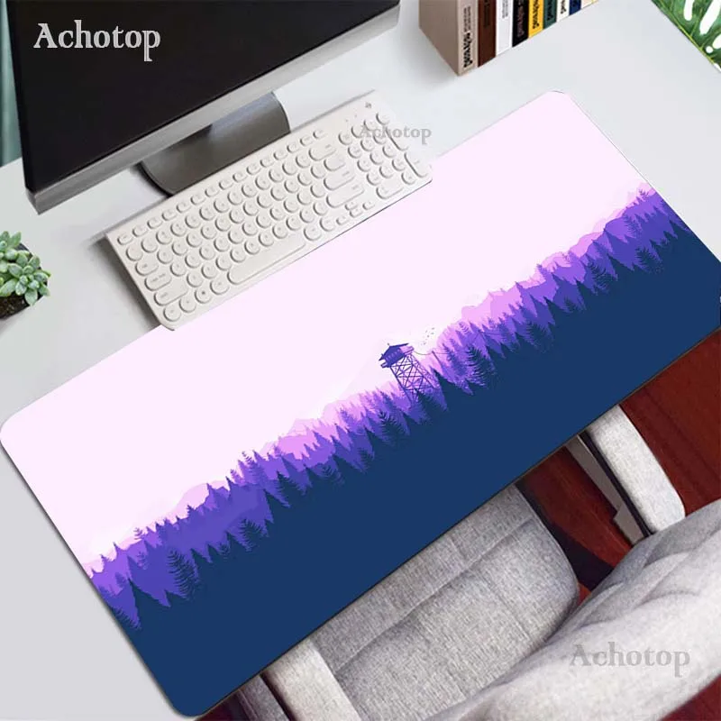 deep forest firewatch laptop mousepad pc gaming mouse pad large mouse pad gamer computer keyboard deak mat for cs go lol free global shipping