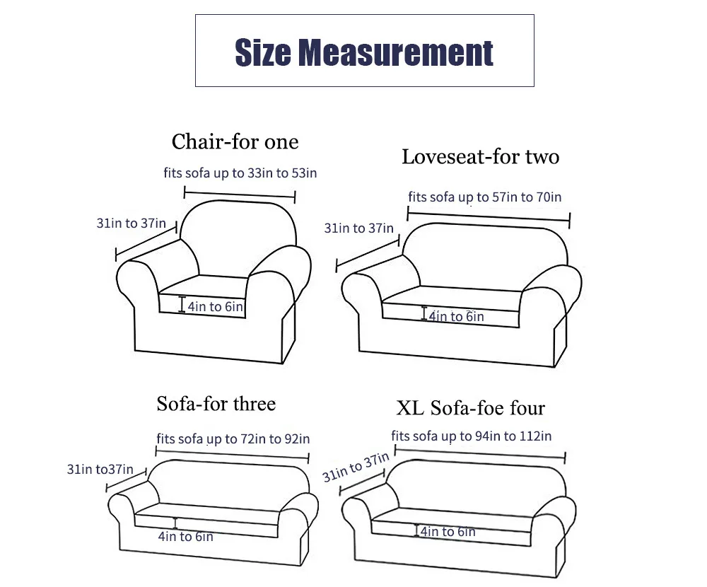 

Jacquard Plaid Sofa Cover for Living Room Anti-slip Thick Slipcover Elastic Funiture Protector L Shape Couch Cover 1/2/3/4 Seat