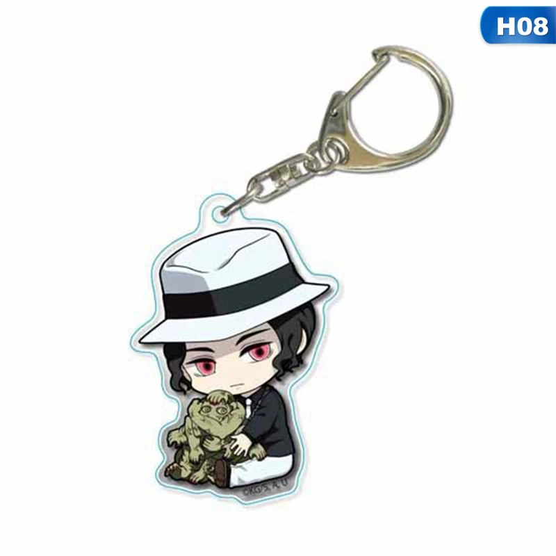 KEY4335H08 Аниме демон убийца: Kimetsu no Yaiba акриловый брелок для ключей Косплей Аниме Подарки - Цвет: KEY4335H08