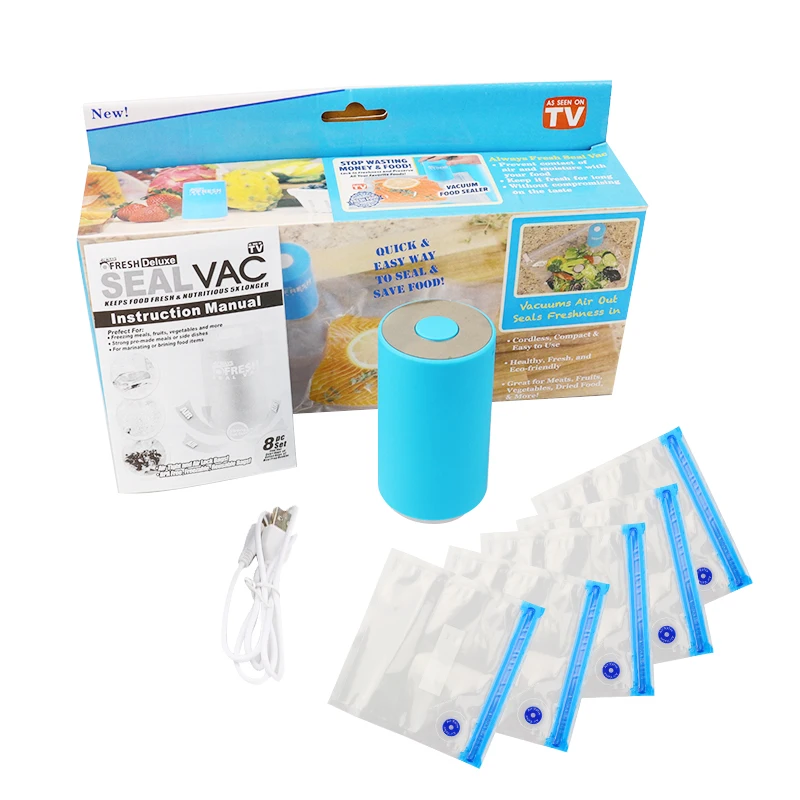 Мини USB Автоматический компрессионный вакуумный насос пищевой упаковщик зажим