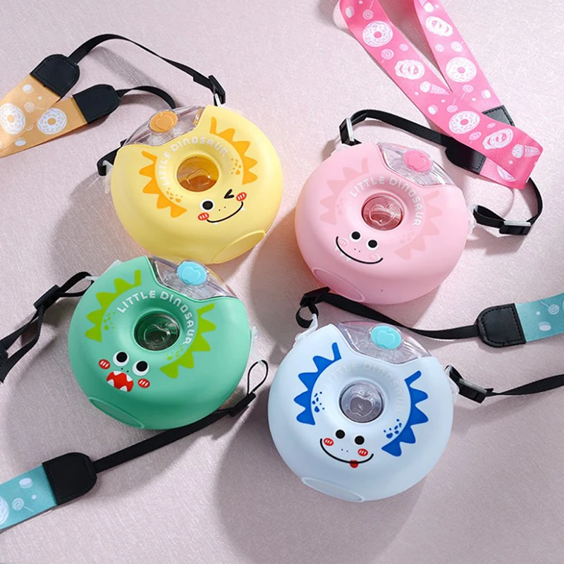 

Water Bottle Donut Kettle Creative Silicone with Straw For Christmas Children'S Day Valentine'S Day Thanksgiving Gifts