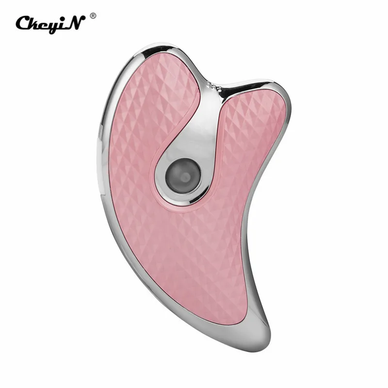 

Face Scraping Massager Electric Scraping USB Rechargeable Facial Plate Body Massage Face Lift Winkle Remover Guasha Slimming