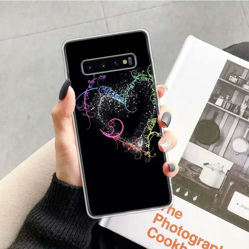 Кружевной чехол с сердечками для Samsung Galaxy S20 Ultra Note 10 9 8 S10E S9 S8 J4 J6 J8 Plus + Pro S7 S6 мягкий
