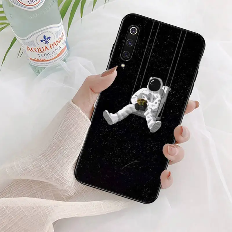 Space Moon Astronaut Phone Case For Xiaomi mi9 mi8 F1 9SE 10lite note10lite Mi8lite Coque for xiaomimi5x | Мобильные телефоны и
