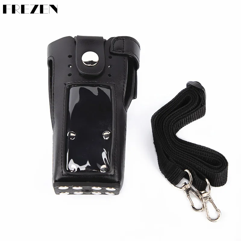 Holster GP338D Anti-fall Durable Protective Cover Leather Pouch For Motorola XIRP8668 P8660 walkie talkie