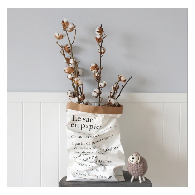 Ins весьма популярен Скандинавском стиле сумка для хранения из крафт-бумаги