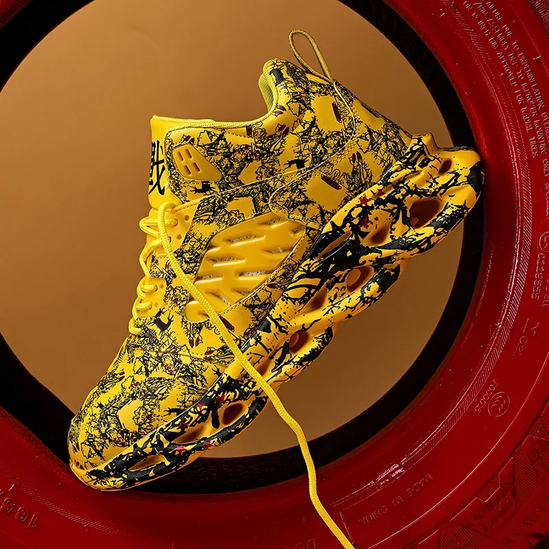 

Кроссовки мужские спортивные противоударные, толстая подошва, спортивная обувь для баскетбола