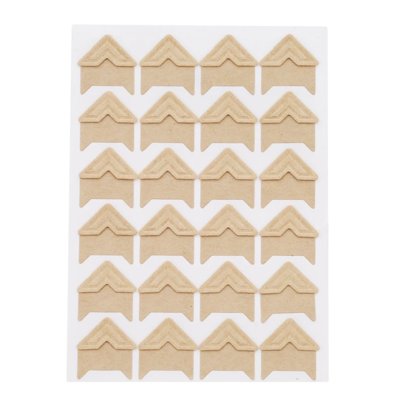 Album corner sticker 120 карманы одноцветные DIY наклейки для фотоальбомов рамка украшения Скрапбукинг Фотоальбом фото карта ID держатель - Цвет: Album corner sticker