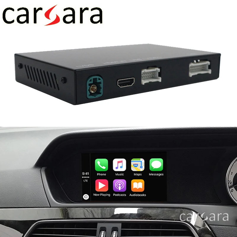 Preise Merce Des Wireless CarPlay Android Auto Für C Klasse W204 AirPlay Phonelink Box 2011- 2014 NTG 4,5 System Stimme Control Interface