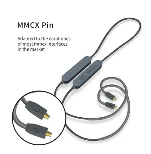 Черный KZ Aptx Hd CSR8675 Bluetooth модуль кабель наушники 5,0 беспроводное обновление применяется ForC10 C16 Ca4 CCA A10 KZ AS12 - Цвет: Черный