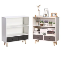 minimalist modern storage cabinet household floor shelf bookshelf living room bedroom storage organizer solid oak legs hwc