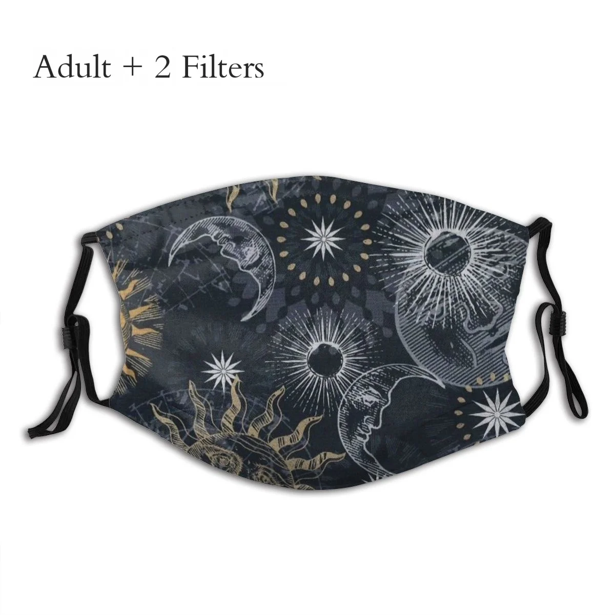 

Sun Moon Facial Mascarilla We Heart It Fashion Reutilizable Mask With Filters