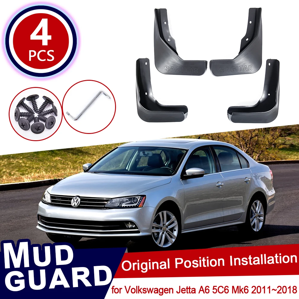 Брызговики для Volkswagen VW Jetta A6 5C6 Mk6 6 2011 ~ 2018 брызговики автомобиля 2012 2013 2014 2015