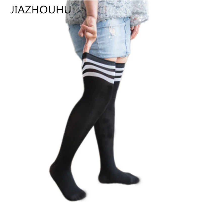 Large Size Loose Women's Stockings Over Knee Socks Thigh High Socks Explosion Plus Size Female Stockings Loose Long Socks Women