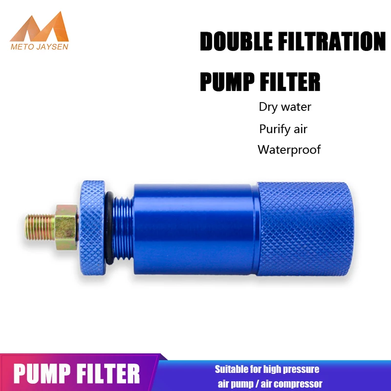 Hand Air Pump Filter M10x1 Thread with Cotton Elements PCP Paintball Water-Oil Separator 300bar 4500psi Filtering Purify Air