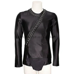 MJ Майкл Джексон плохой Тур ручной работы стрейч боди комбинезон в 1990-е годы