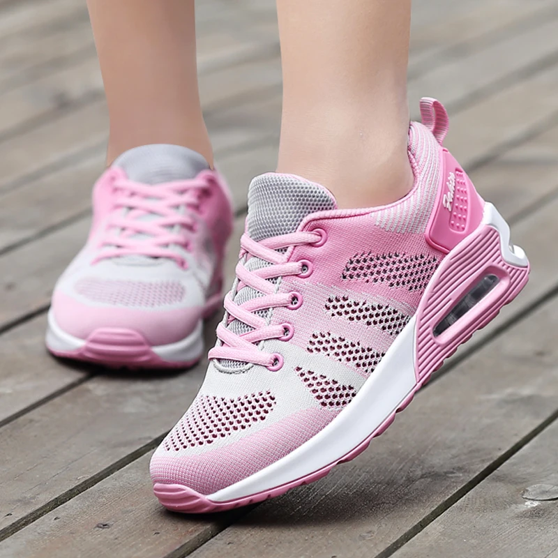 

2021 New Fashionable Women's Sports Shoes Running Shoes Outdoor Sports Shoes Breathable Mesh Comfortable Jogging Mesh Shoes