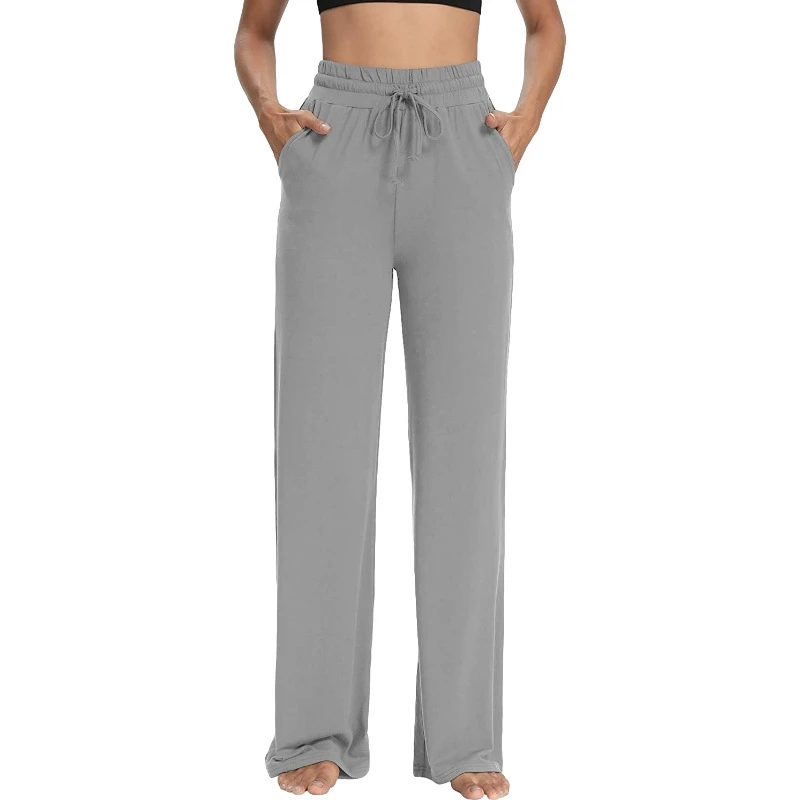 

ETOSELL Women's Pants Casual Lace Up Yoga Pants Casual Wide Leg Pants