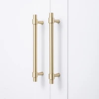 furniture pure copper handle bar light luxury fashion gold wardrobe dresser cabinet drawer solid brass handle