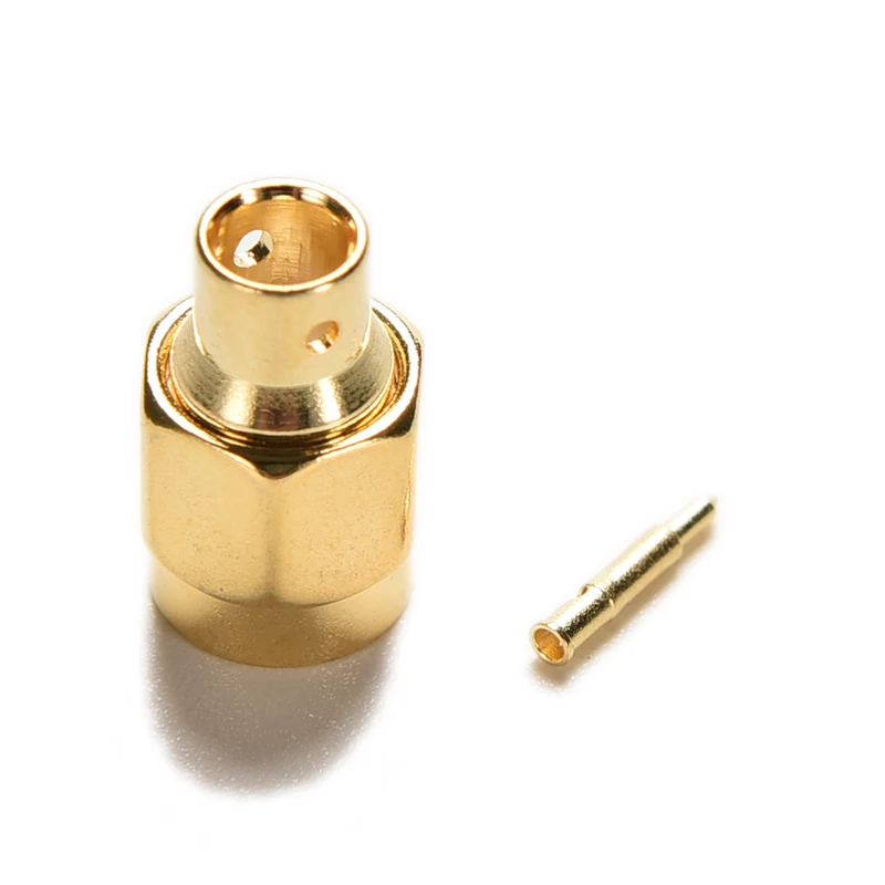 

5pcs SMA Male Plug Solder For Semi-Rigid RG402 0.141" Cable RF Connector