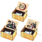 Музыкальная шкатулка Tanjirou Nezuko с изображением рассекающего демонов киметсу но яиба, Музыкальная шкатулка с деревянной рукояткой, подарок на Рождество и новый год