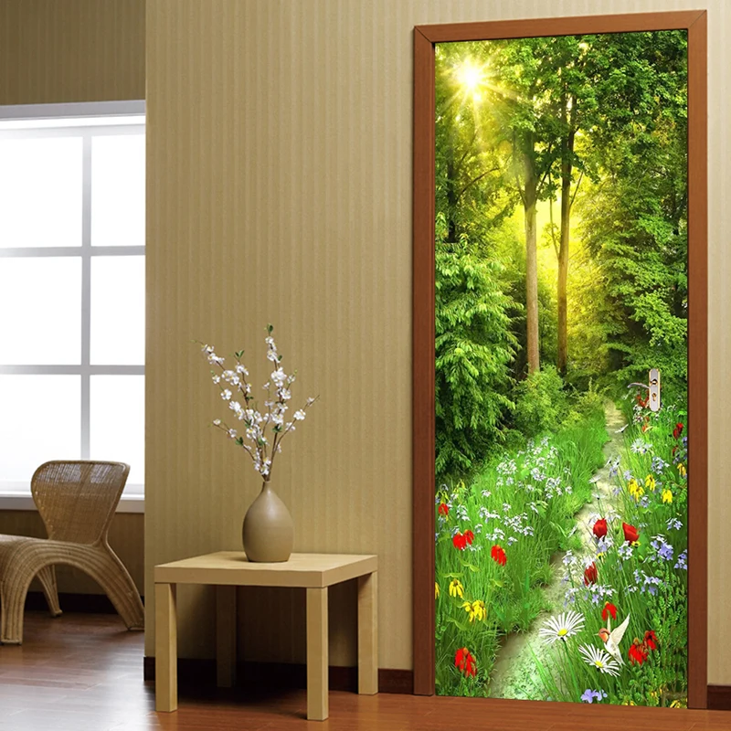 

Простые европейские наклейки для украшения, ПВХ живописные фотообои, водонепроницаемые рисунки, обновляемые фотообои для гостиной