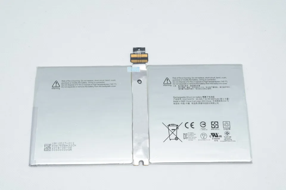 JIGU оригинальный 38.2WH/5087 мА/ч DYNR01 G3HTA027H ноутбук Батарея для Microsoft Surface Pro 4 1724 12 3