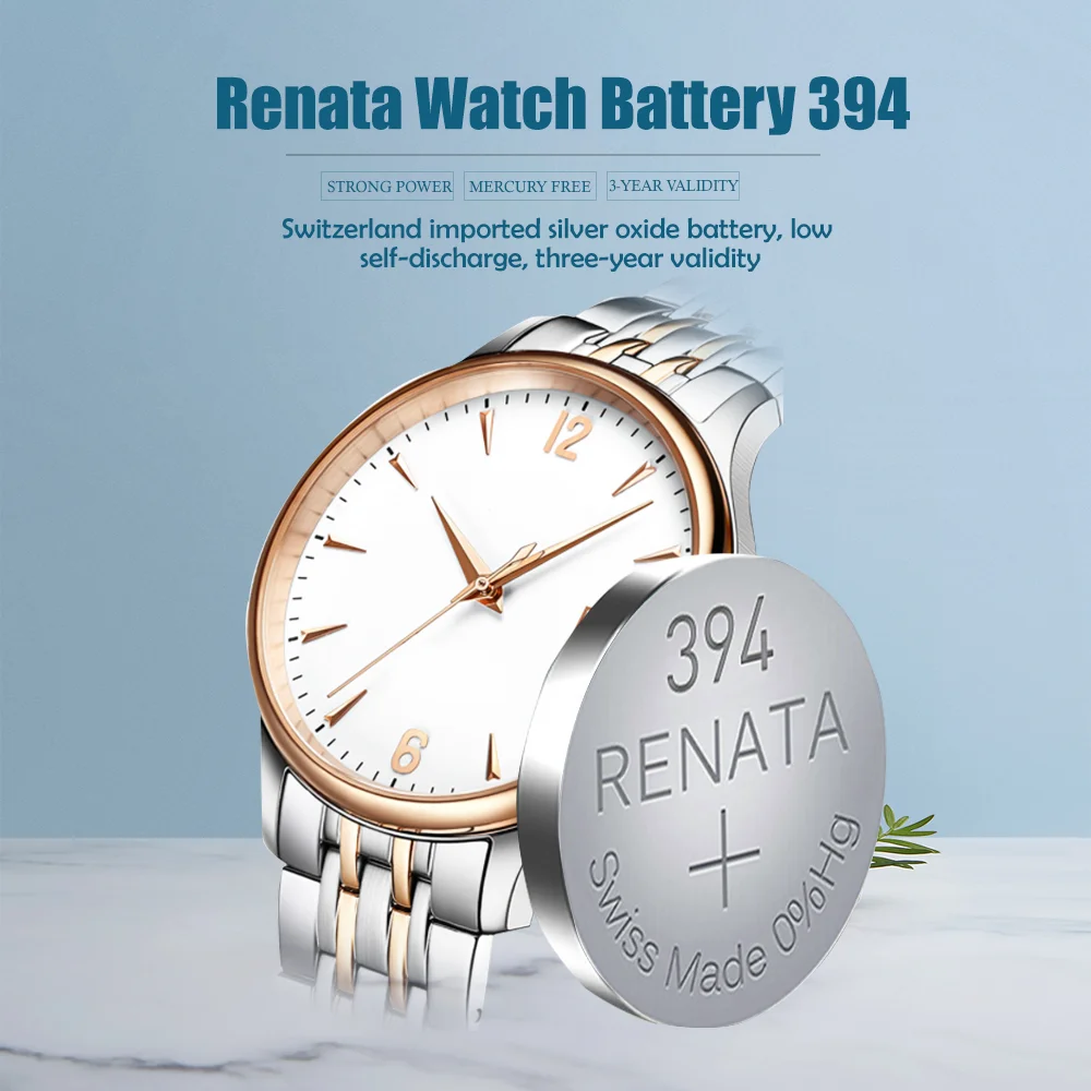 10pcs Renata 394 100% Original Brand New Silver Oxide Watch Battery LONG LASTING SR936SW 936 1.55V Button Coin Cell batteries |