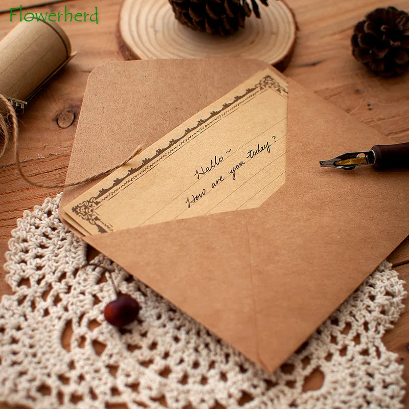 

Retro Letter Paper Envelope Stationery Set A5 Confession Letterhead Love Letter Handwritten B5 Stationery Christmas Birthday