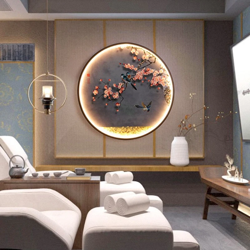 Китайская винтажная настенная лампа прикроватное бра для коридора гостиной