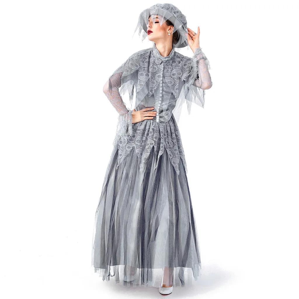 Женское платье большого размера модное женское на Хэллоуин винтажное для