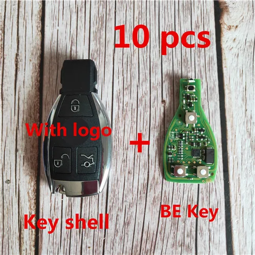 10pcs Xhorse VVDI ключ для Benz V1.5 PCB дистанционный ключ чип улучшенная версия умный ключ оболочка с логотипом может обменять МБ BGA жетон - Цвет: 10pcs