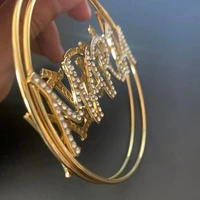 ultra shiny plated 18k gold hoop earrings for women customized hoop unusual earrings personalized stainless steel earrings