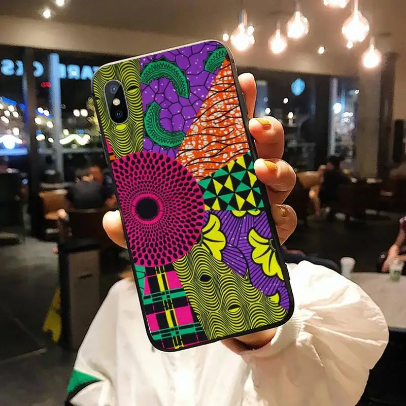 

African fabric aesthetics pattern Phone Case for iPhone 11 12 pro XS MAX 8 7 6 6S Plus X 5S SE 2020 XR