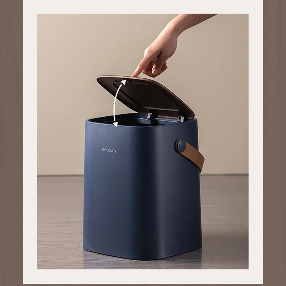 Скандинавская корзина для мусора в спальню раскладной ящик офисное ведро