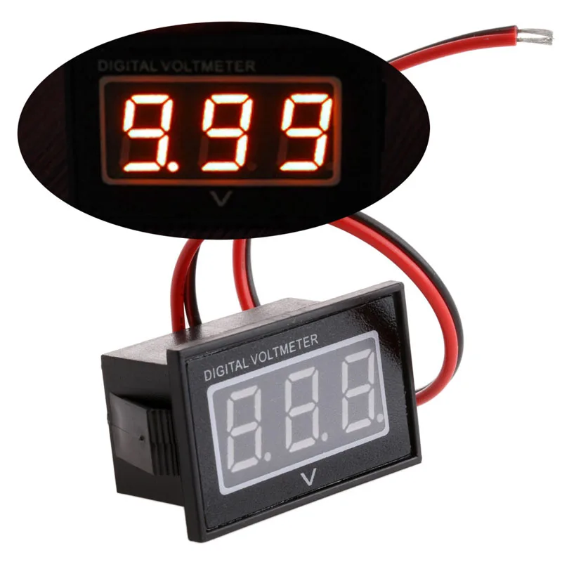 24V 36V 48V гольф кары красный цифровой Напряжение метр Батарея датчик DC15 120V клубный