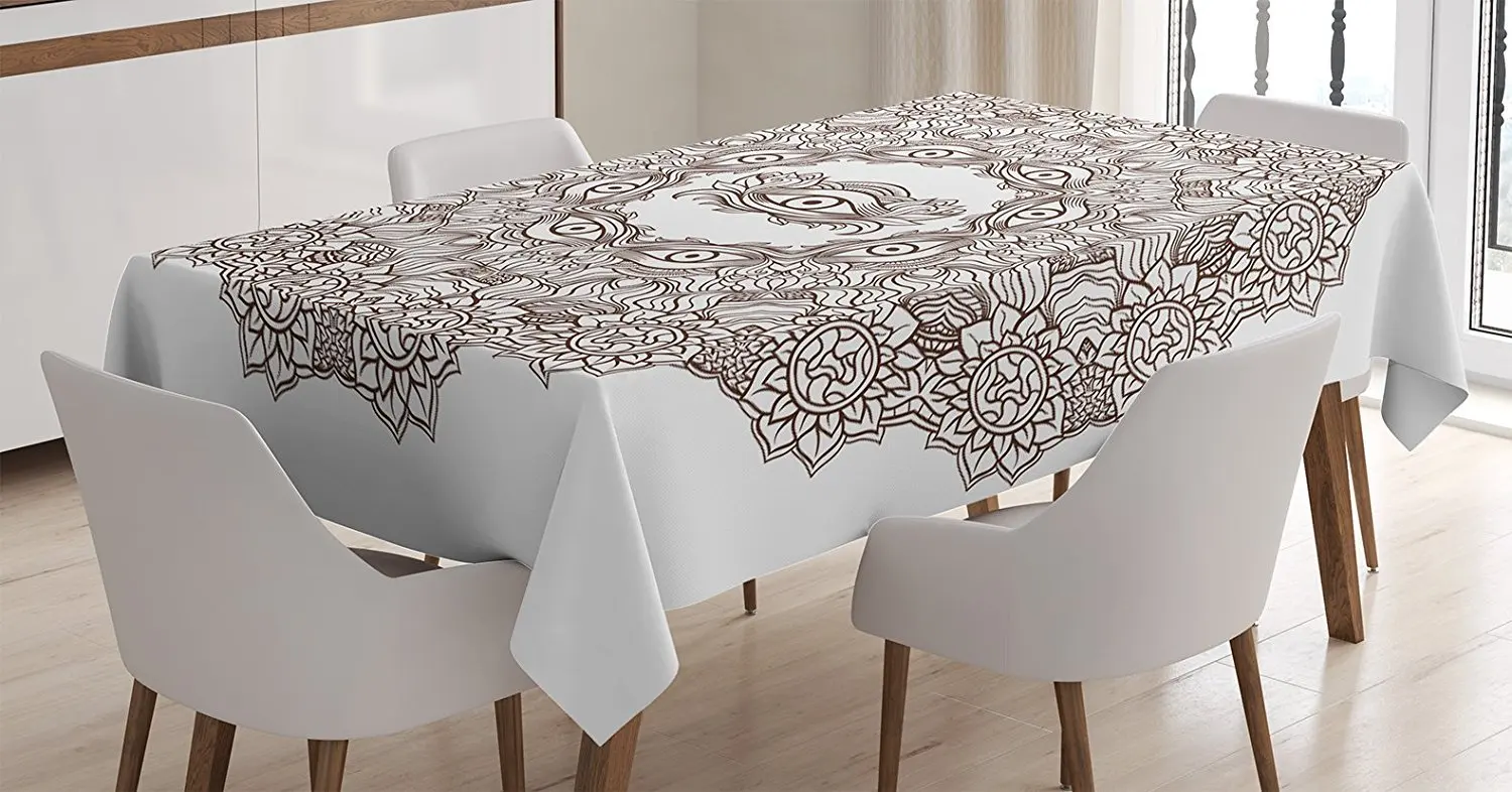 Оккультная Декоративная скатерть кружевной символ мандалы глаз провидение Бохо